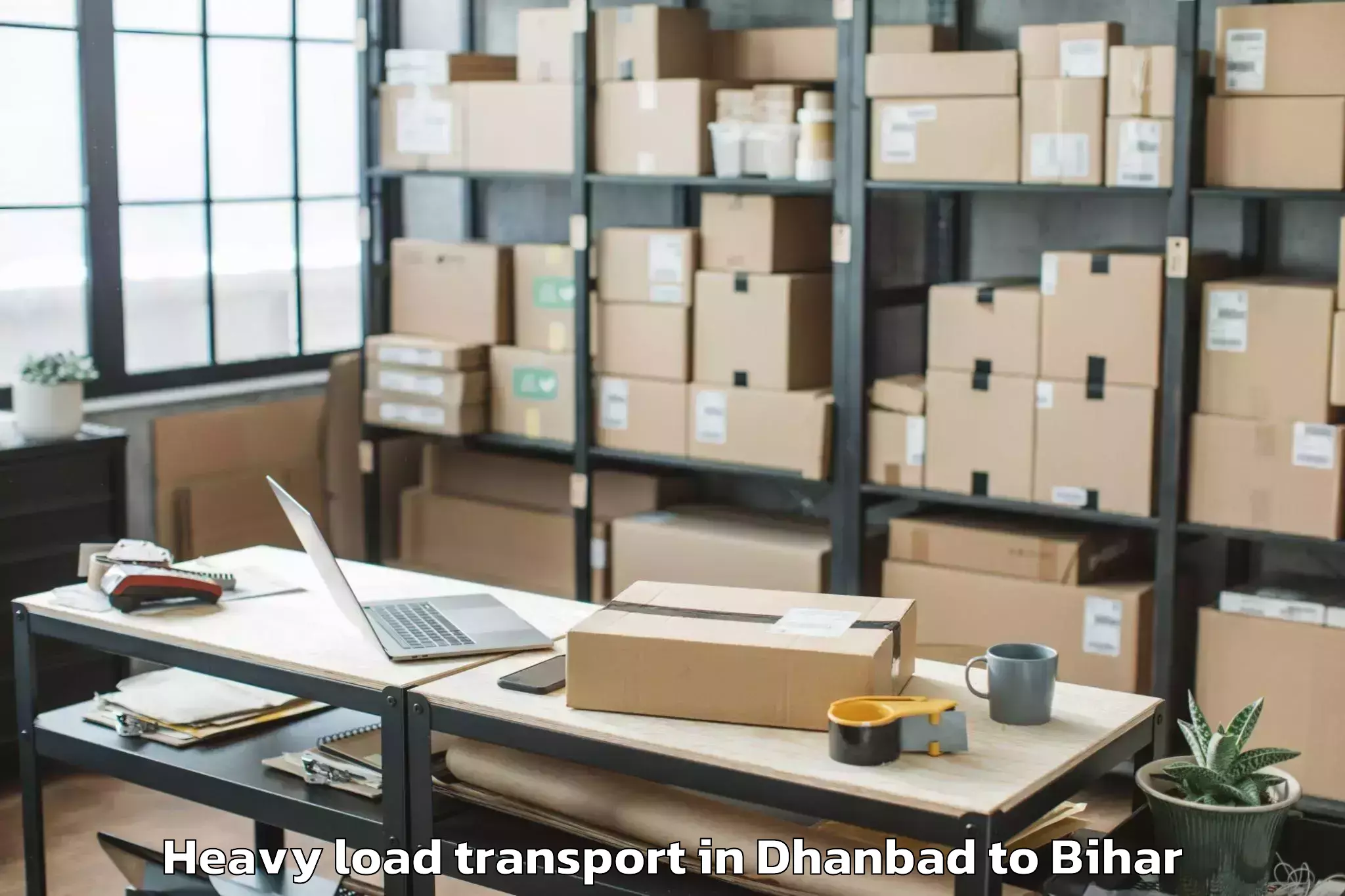 Easy Dhanbad to Ramnagar Champaran Heavy Load Transport Booking